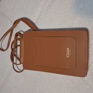 Chloe, Beautiful Brown Eyewear And Card Holder  with long Strap.